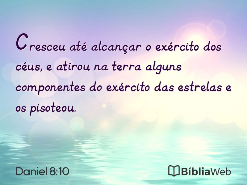 Daniel 8:10 em imagem para compartilhar