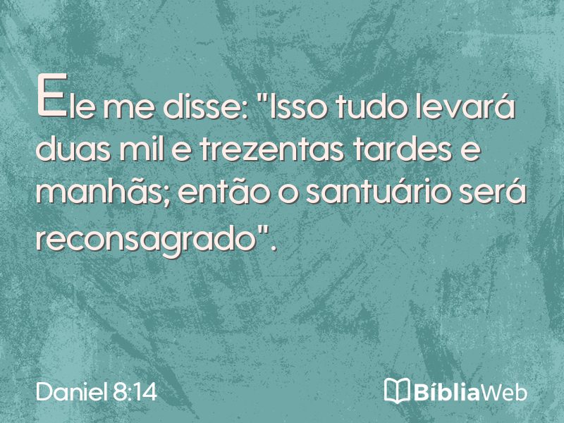 Daniel 8:14 em imagem para compartilhar