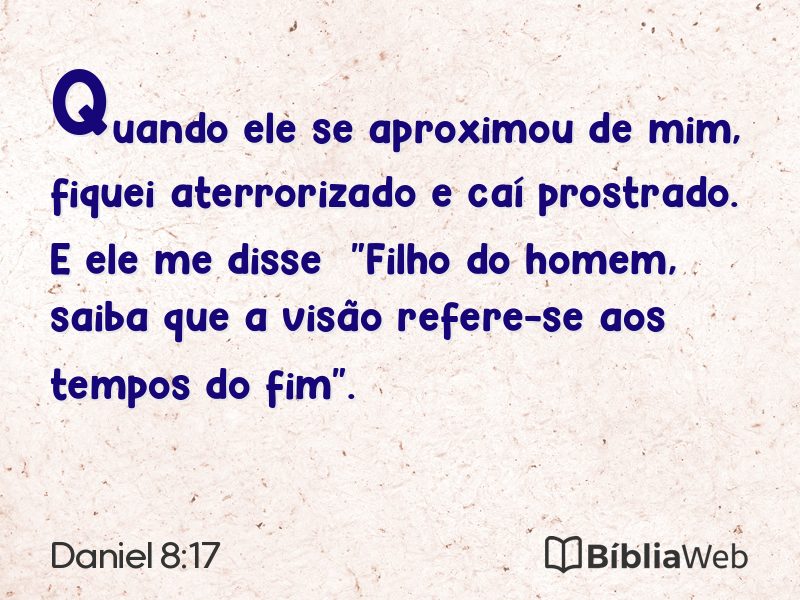 Daniel 8:17 em imagem para compartilhar