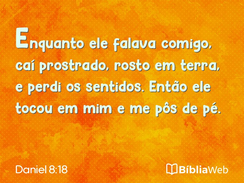 Daniel 8:18 em imagem para compartilhar