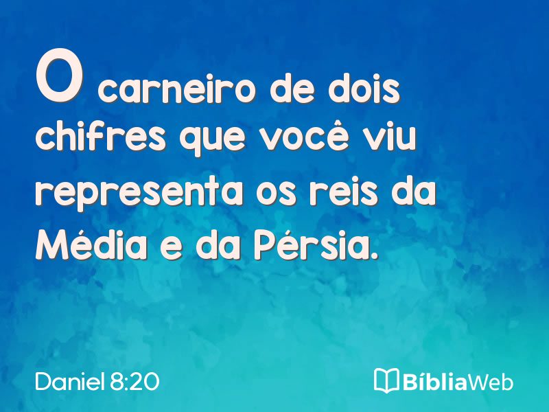Daniel 8:20 em imagem para compartilhar