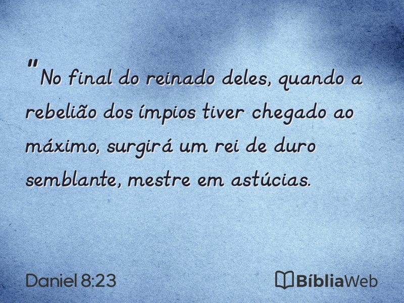 Daniel 8:23 em imagem para compartilhar