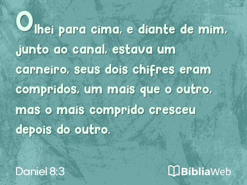 Daniel 8:3 em imagem para compartilhar