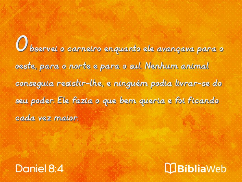Daniel 8:4 em imagem para compartilhar