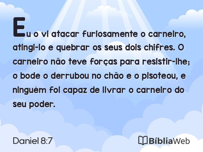 Daniel 8:7 em imagem para compartilhar