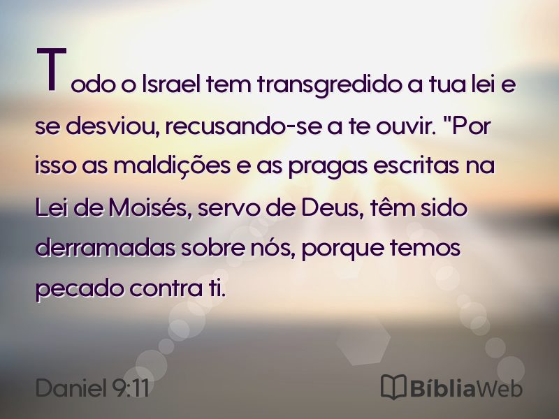 Daniel 9:11 em imagem para compartilhar