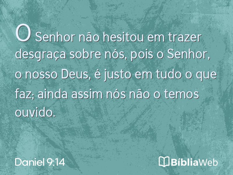 Daniel 9:14 em imagem para compartilhar
