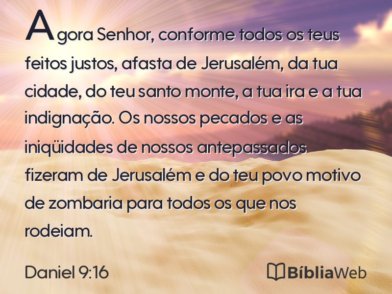 Daniel 9:16 em imagem para compartilhar