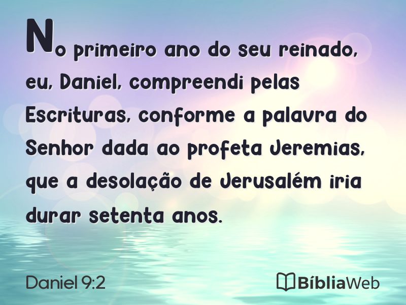 Daniel 9:2 em imagem para compartilhar