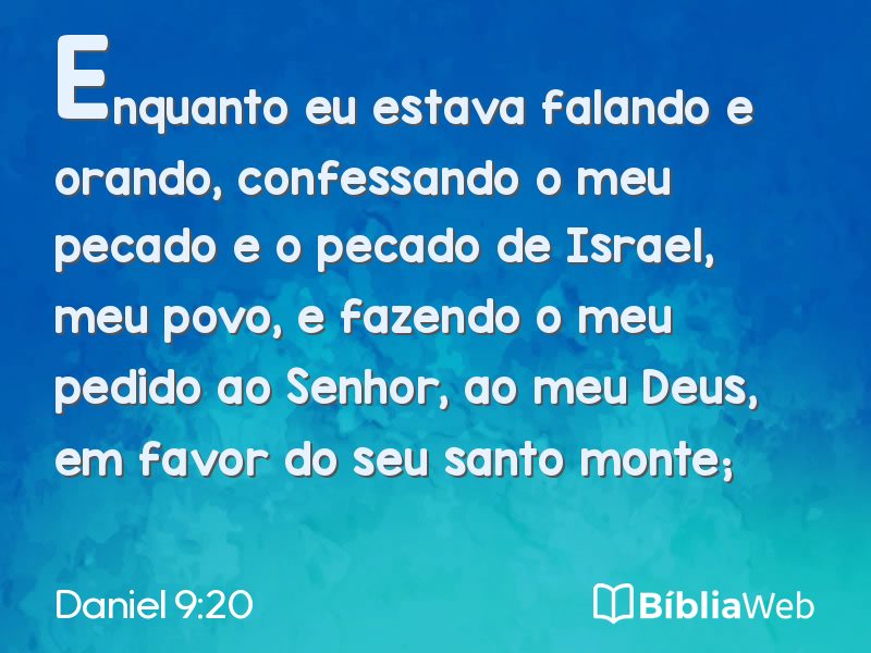 Daniel 9:20 em imagem para compartilhar