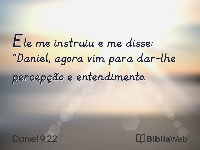 Daniel 9:22 em imagem para compartilhar