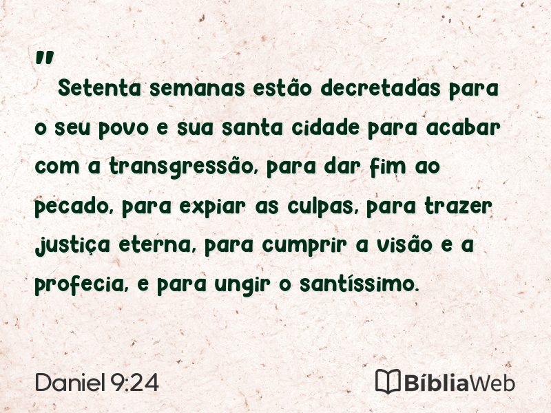 Daniel 9:24 em imagem para compartilhar