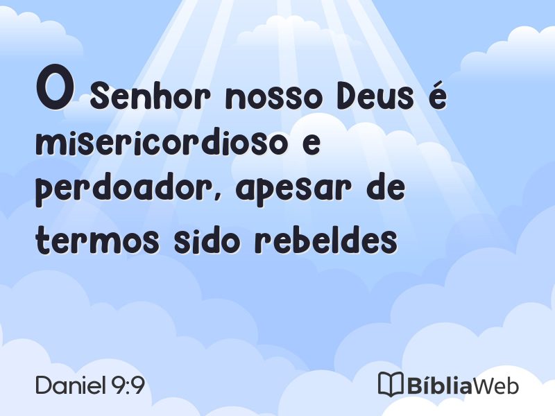 Daniel 9:9 em imagem para compartilhar
