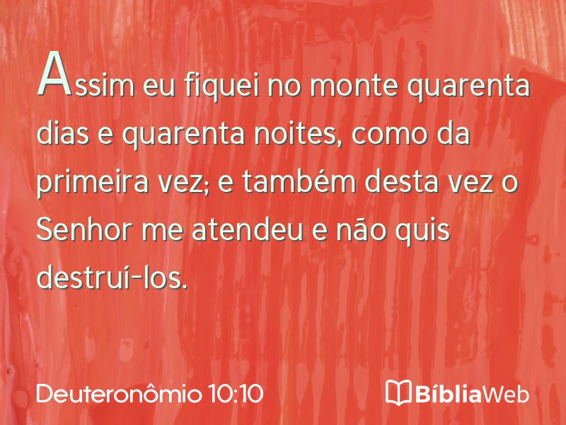 Deuteronômio 10:10 em imagem para compartilhar