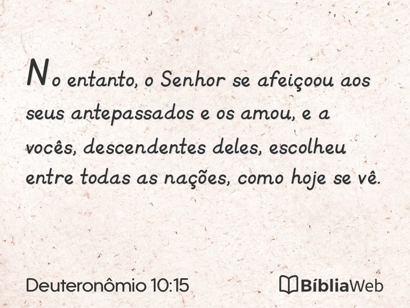 Deuteronômio 10:15 em imagem para compartilhar