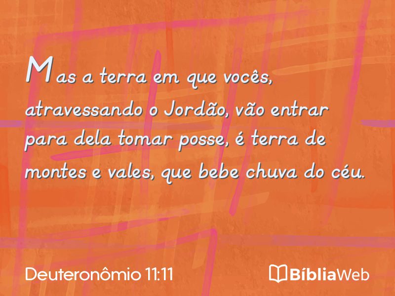 Deuteronômio 11:11 em imagem para compartilhar