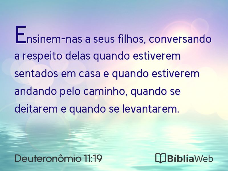 Deuteronômio 11:19 em imagem para compartilhar
