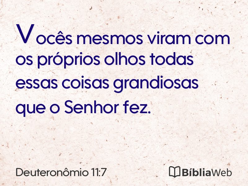 Deuteronômio 11:7 em imagem para compartilhar