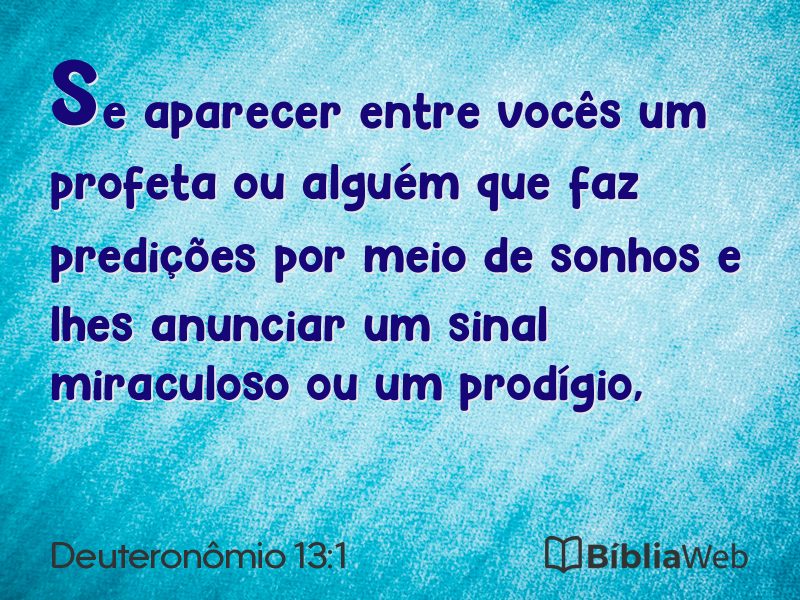 Deuteronômio 13:1 em imagem para compartilhar