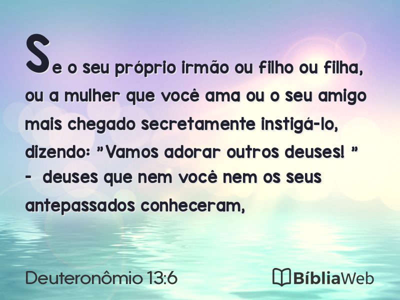 Deuteronômio 13:6 em imagem para compartilhar