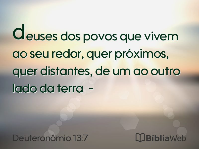Deuteronômio 13:7 em imagem para compartilhar
