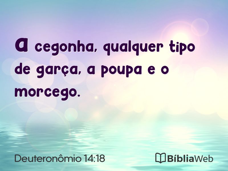 Deuteronômio 14:18 em imagem para compartilhar