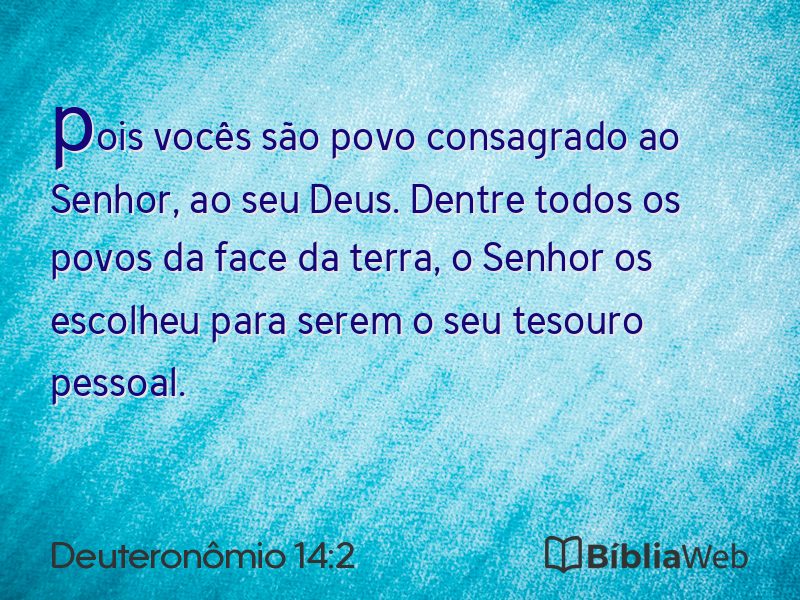 Deuteronômio 14:2 em imagem para compartilhar