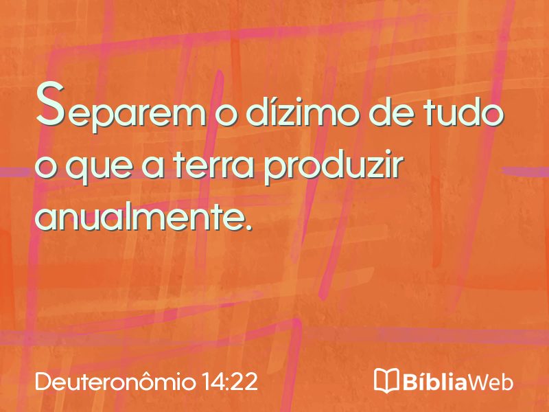 Deuteronômio 14:22 em imagem para compartilhar