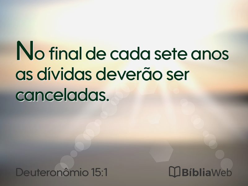 Deuteronômio 15:1 em imagem para compartilhar