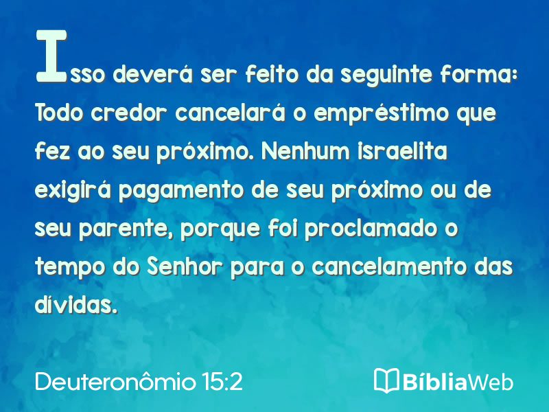 Deuteronômio 15:2 em imagem para compartilhar