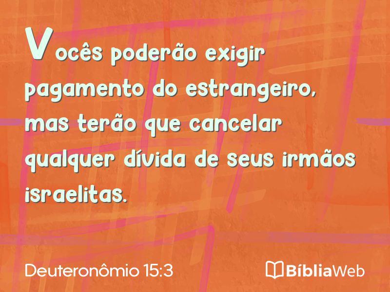 Deuteronômio 15:3 em imagem para compartilhar