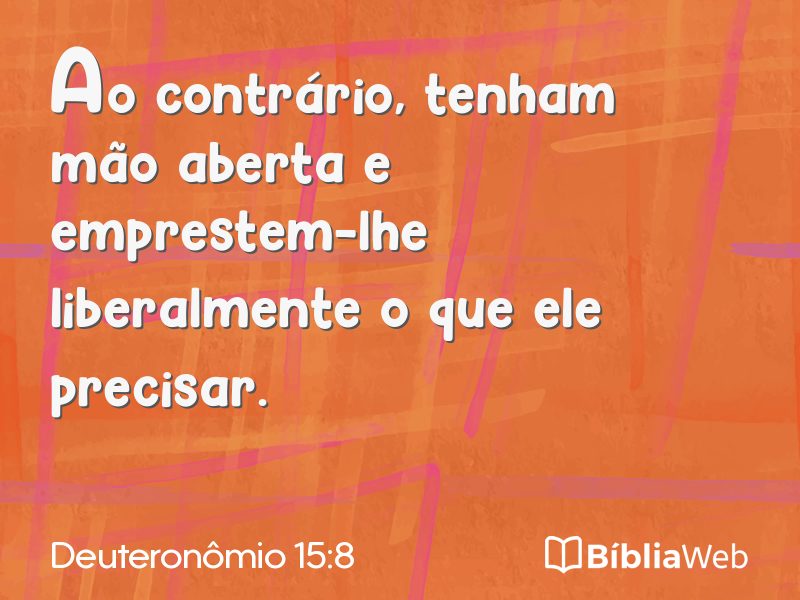 Deuteronômio 15:8 em imagem para compartilhar