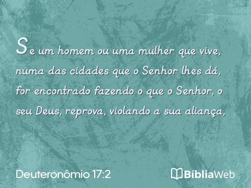 Deuteronômio 17:2 em imagem para compartilhar