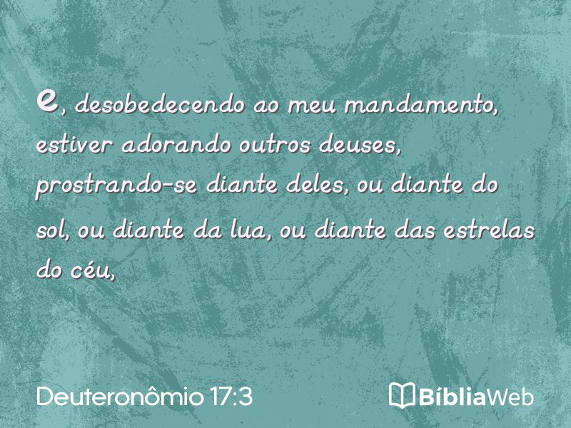 Deuteronômio 17:3 em imagem para compartilhar