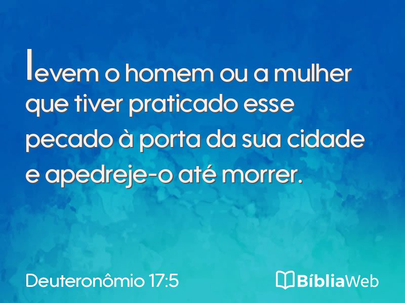 Deuteronômio 17:5 em imagem para compartilhar