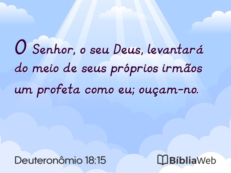 Deuteronômio 18:15 em imagem para compartilhar