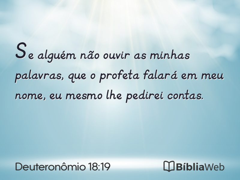 Deuteronômio 18:19 em imagem para compartilhar