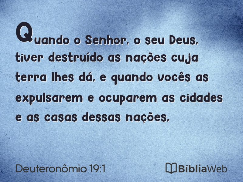 Deuteronômio 19:1 em imagem para compartilhar