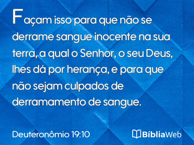 Deuteronômio 19:10 em imagem para compartilhar