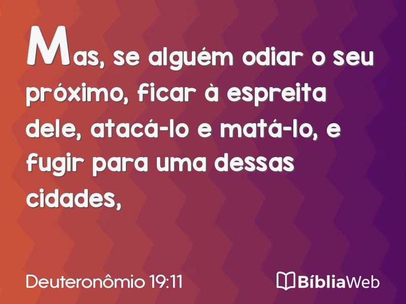 Deuteronômio 19:11 em imagem para compartilhar