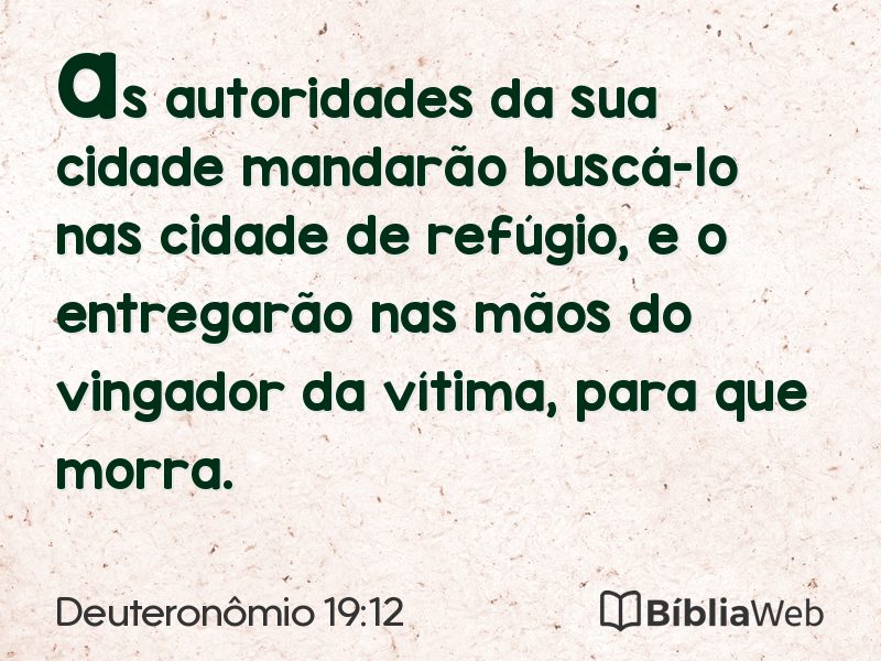 Deuteronômio 19:12 em imagem para compartilhar