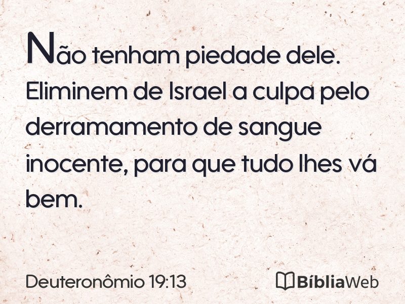 Deuteronômio 19:13 em imagem para compartilhar