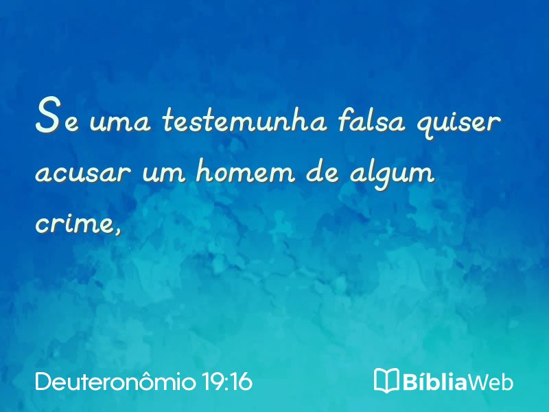 Deuteronômio 19:16 em imagem para compartilhar