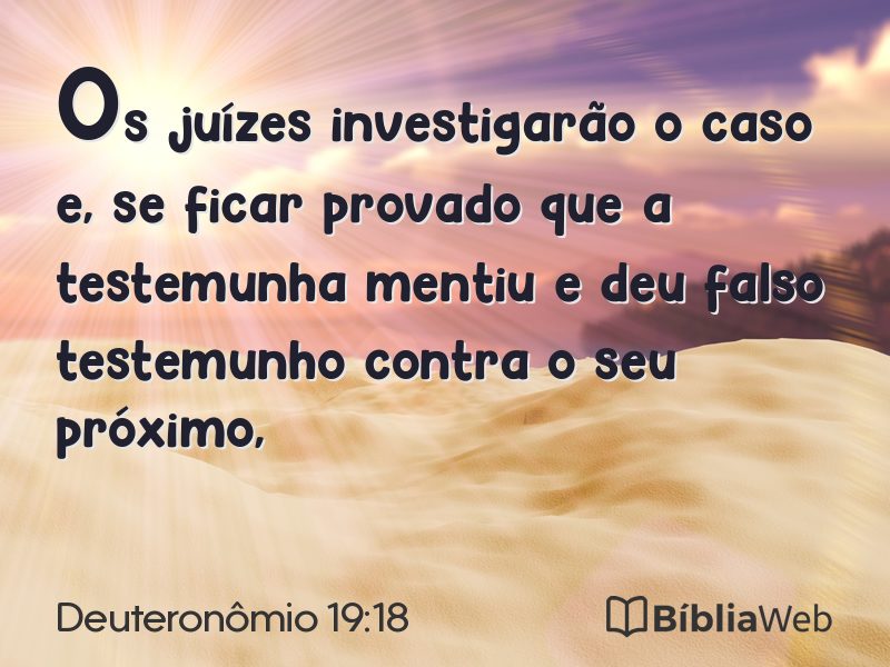 Deuteronômio 19:18 em imagem para compartilhar