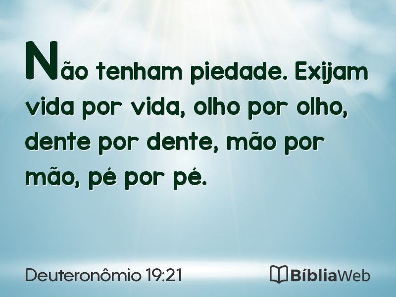 Deuteronômio 19:21 em imagem para compartilhar