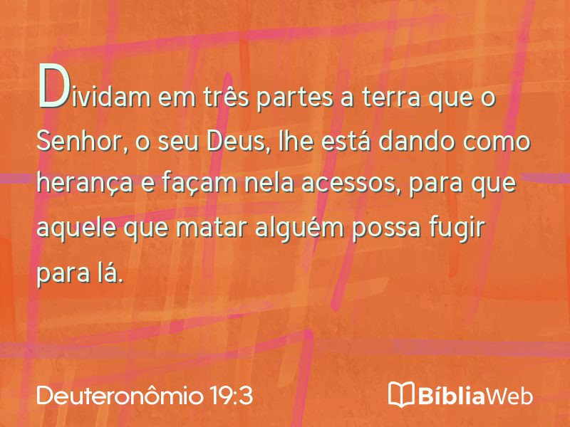 Deuteronômio 19:3 em imagem para compartilhar
