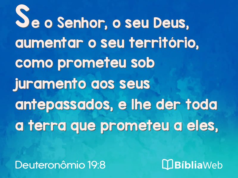 Deuteronômio 19:8 em imagem para compartilhar
