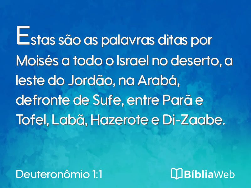 Deuteronômio 1:1 em imagem para compartilhar