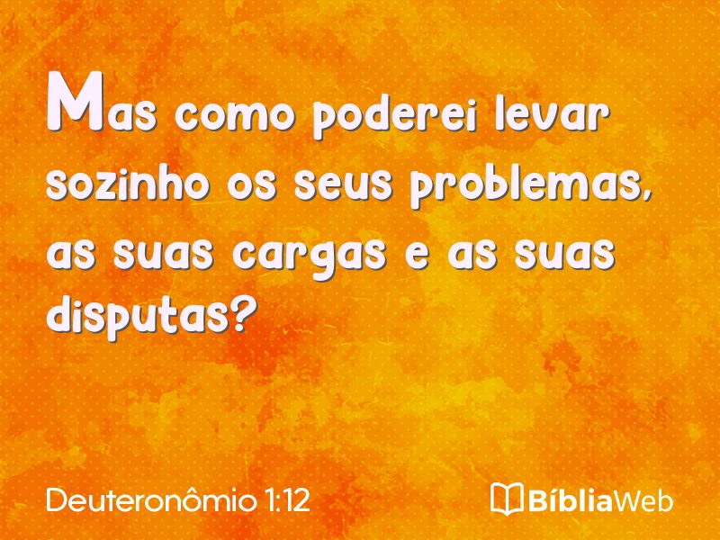 Deuteronômio 1:12 em imagem para compartilhar