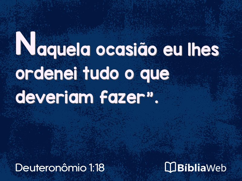 Deuteronômio 1:18 em imagem para compartilhar
